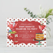 Papa/Valentijn-theepartij Kaart (Staand voorkant)