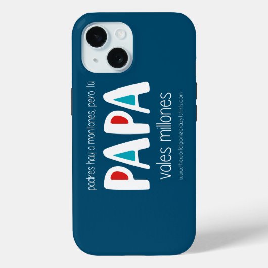 Papa vales millones Case-Mate iPhone case (Achterkant)