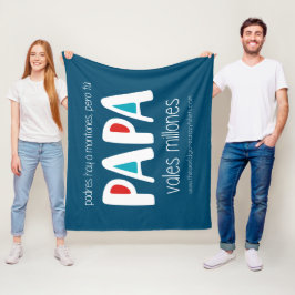 Papa vales millones fleece deken