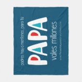 Papa vales millones fleece deken (Voorkant)