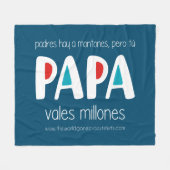 Papa vales millones fleece deken (Voorkant (Horizontaal))