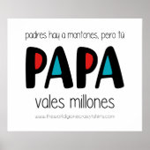 Papa vales millones poster (Voorkant)