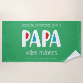Papa vales millones strandlaken