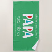 Papa vales millones strandlaken (Voorkant)
