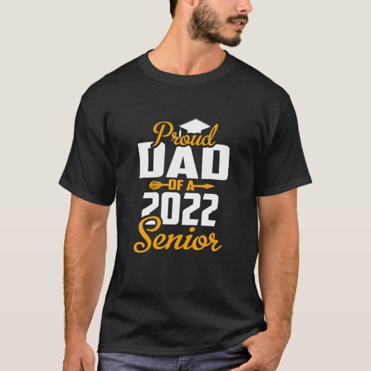 Papa van 2022 Afstuderen terug naar school T-shirt (Voorkant)
