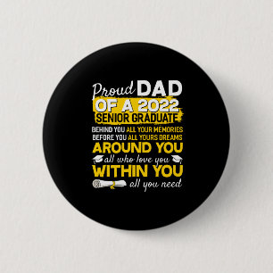 Papa van 2022 senior Afstuderen senior 22 Ronde Button 5,7 Cm