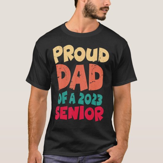 Papa van 2023 Afstuderen 2 T-shirt (Voorkant)