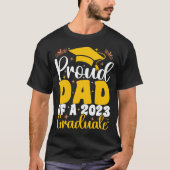 Papa van 2023 Afstuderen grappig Afstuderen T-shirt (Voorkant)