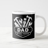 Papa van alle beroepen -  Mannen Handyman Tools   Grote Koffiekop (Rechts)