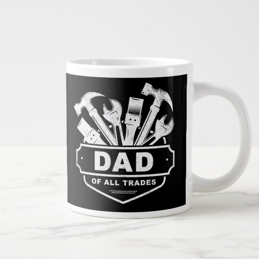 Papa van alle beroepen -  Mannen Handyman Tools   Grote Koffiekop (Rechts)