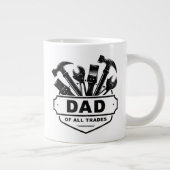 Papa van alle beroepen -  Mannen Handyman Tools   Grote Koffiekop (Rechts)