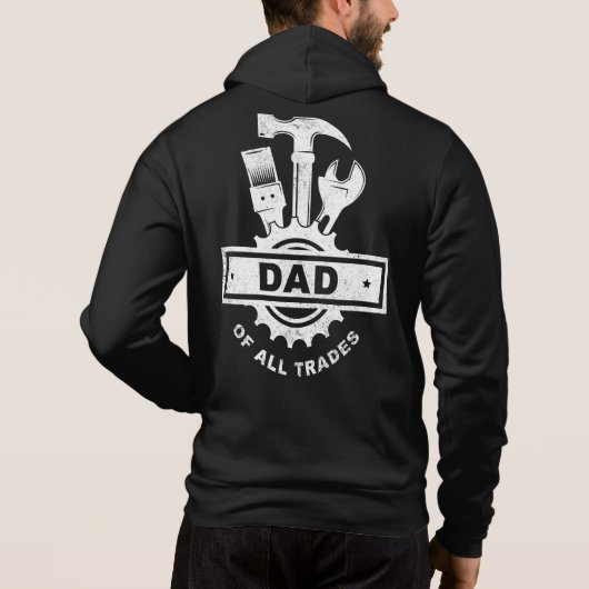 Papa van alle beroepen -  Mannen Handyman Tools  Hoodie (Achterkant)