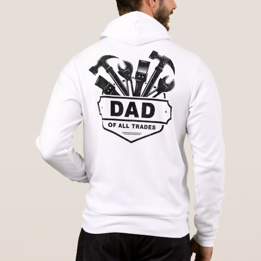 Papa van alle beroepen -  Mannen Handyman Tools  Hoodie (Achterkant)