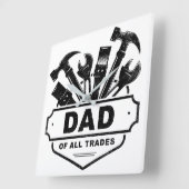Papa van alle beroepen -  Mannen Handyman Tools Vierkante Klok (Hoek)