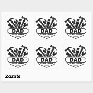 Papa van alle beroepen -  Mannen Handyman Tools Vierkante Sticker