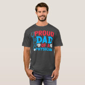 Papa van arts en vader van arts t-shirt (Voorkant volledig)
