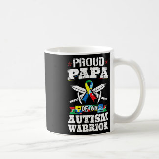 Papa van autisme warrior Awareness Ribbon F Koffiemok