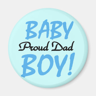 Papa van Baby Boy Tshirts en Gifts Magneet