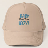 Papa van Baby Boy Tshirts en Gifts Trucker Pet (Voorkant)