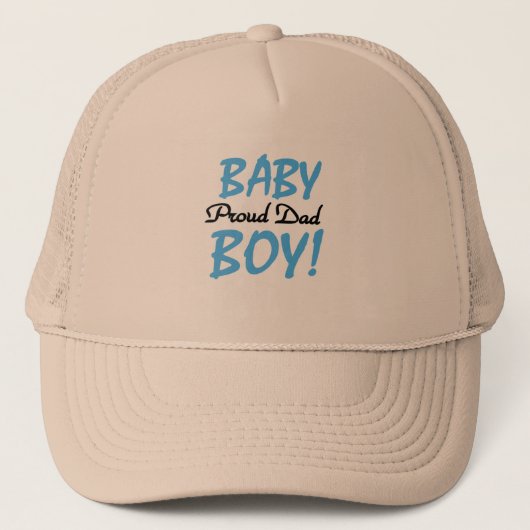Papa van Baby Boy Tshirts en Gifts Trucker Pet (Voorkant)