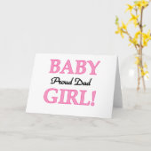 Papa van baby Girl-overhemden en -cadeaus Kaart (Gele Bloem)