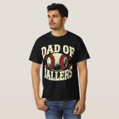 Papa van Ballers honkbal T-shirt (Voorkant volledig)