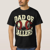 Papa van Ballers honkbal T-shirt (Voorkant)