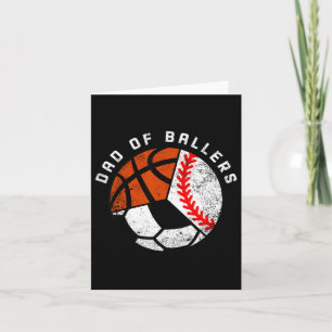Papa van Ballers Sportliefhebber Cadeau voor Vader Kaart