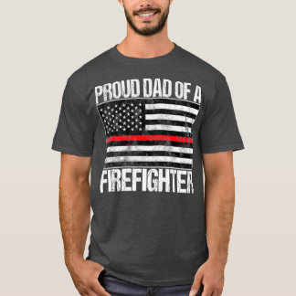 Papa van brandweerman, vader van brandweerman t-shirt