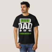 Papa van Daughters meisjes #Overgenummerd papa Doc T-shirt (Voorkant volledig)
