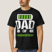 Papa van Daughters meisjes #Overgenummerd papa Doc T-shirt (Voorkant)