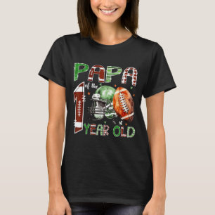 Papa van de 1-jarige voetbalkabouter 1e verjaardag t-shirt