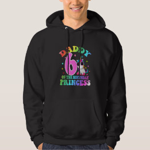 Papa van de 6e verjaardag prinses 6 jaar oud uni hoodie