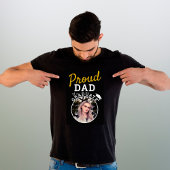 Papa van de Afstuderen Graduation Cap Foto T-Shir T-shirt