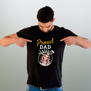 Papa van de Afstuderen Graduation Cap Foto T-Shir T-shirt