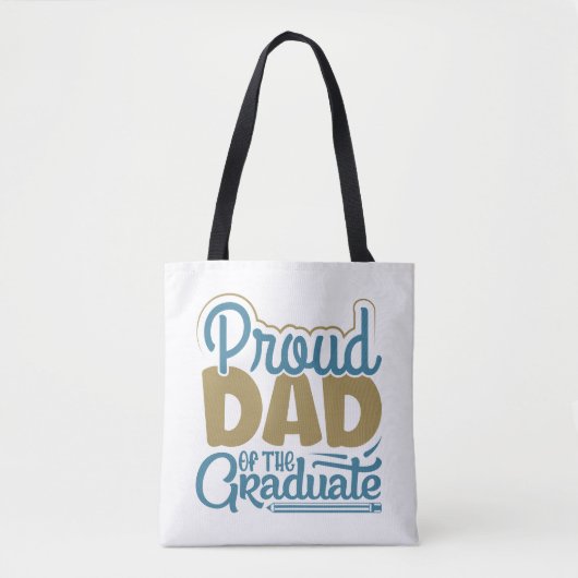 Papa van de Afstuderen Tote Bag (Voorkant)