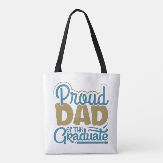 Papa van de Afstuderen Tote Bag (Achterkant)