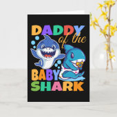 Papa van de Baby-haai Kaart (Gele Bloem)