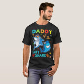 Papa van de Baby Shark Birthday papa Shark Essen T-shirt (Voorkant volledig)