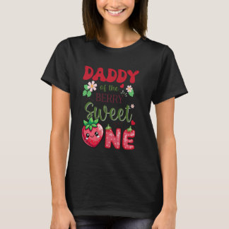 Papa van de Berry First Birthday Girl Sweet One S T-shirt