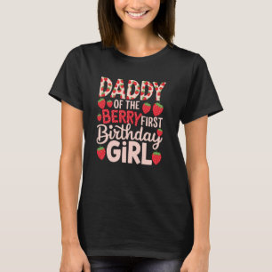 Papa van de Berry First Birthday Girl Sweet Straw T-shirt