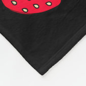 Papa van de bes eerste verjaardag meisje aardbei  fleece deken (Hoek)