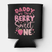 Papa van de bes Sweet One Aardbei Verjaardag Blikjeskoeler (Voorkant)