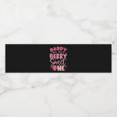 Papa van de bes Sweet One Aardbei Verjaardag Waterfles Etiket (Enkel label)