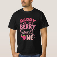Papa van de Bessie Zoete Eén Aardbei Verjaardag