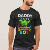 Papa van de Birthday Boy Dinosaur Saurus T-shirt (Voorkant)