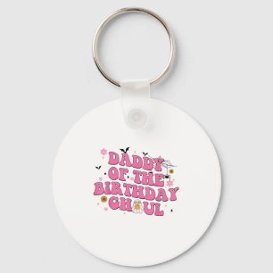 Papa van de Birthday Ghoul Ghost Halloween Costum Sleutelhanger