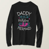 Papa van de Birthday Mermaid Party Bday T-shirt (Design voorkant)