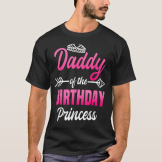 Papa van de Birthday Princess Party Bday Celebrat T-shirt