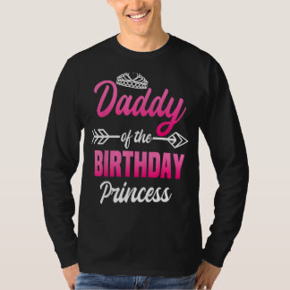 Papa van de Birthday Princess Party Bday Celebrat T-shirt